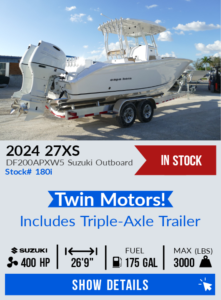 2024 Cape Horn 27XS with TWIN DF200APXW5 Suzuki Outboards