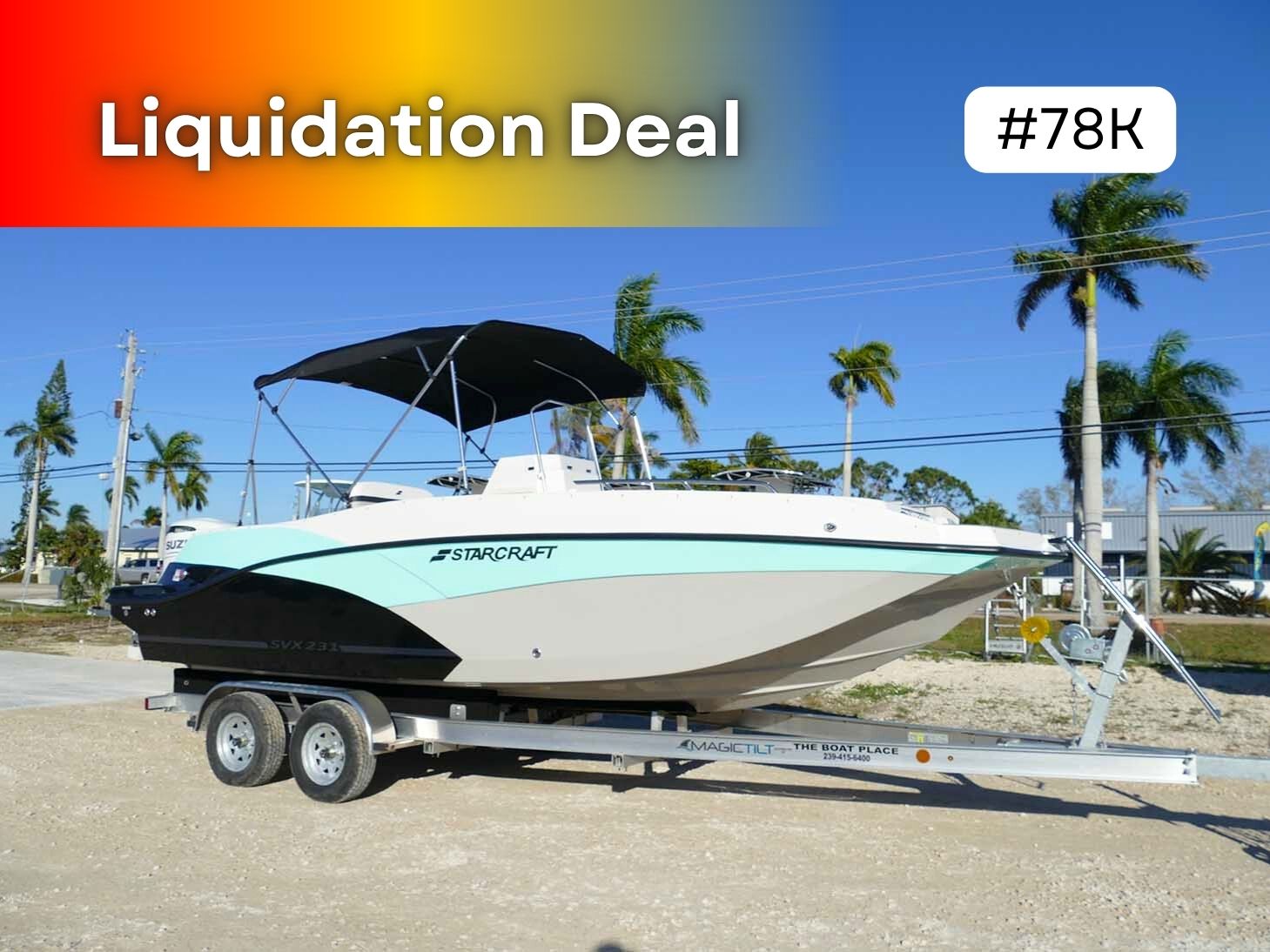 2024 Starcraft SVX 231CC 78K Liquidation Deal Default Photo