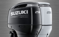 2025 Suzuki DF250T Outboard Motor Default Shop Photo Black and White