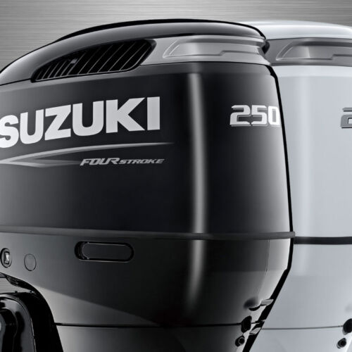 2025 Suzuki DF250T Outboard Motor Default Shop Photo Black and White