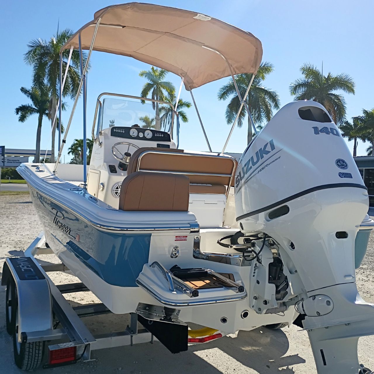 2026 Pioneer 180 Sportfish Steel Blue Bay Boat Product Photo #77A
