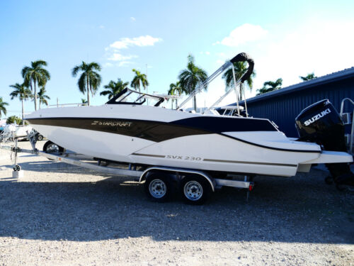 2026 Starcraft SVX 230 OB DC Deck Boat Black #99i