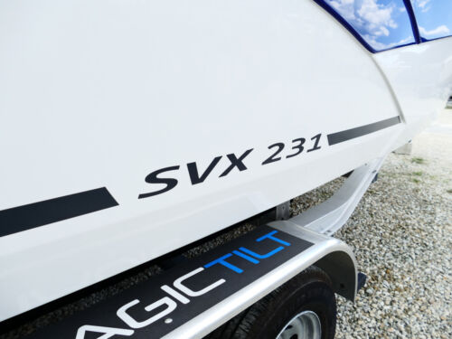 2026 Starcraft SVX 231 DH OB Dual Helm Boat Grey Blueberry 62F