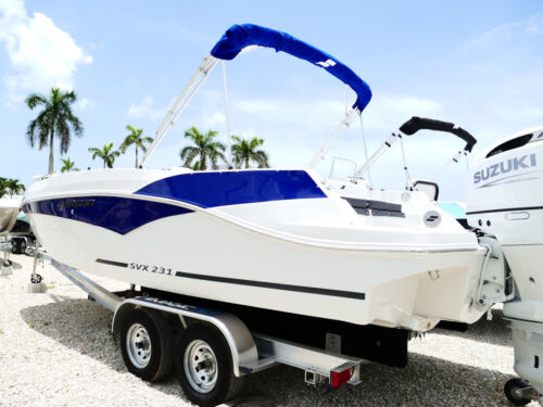 2026 Starcraft SVX 231 DH OB Dual Helm Boat Grey Blueberry 62F