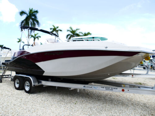 2026 Starcraft SVX 231 OB Deck Boat Burgundy #61F -
