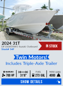 2024 Cape Horn 31T with TWIN DF350ATXW5 Suzuki Outboards