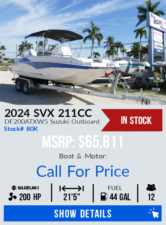 2024 Starcraft SVX 211 CC Center Console DF250TXW5 Suzuki Outboard