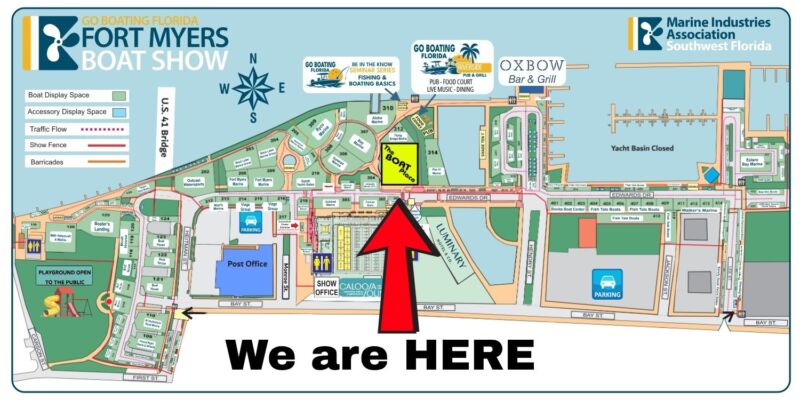 Map of the 2026 to 2027 fort myers boat show downtown Map of the 2026 to 2027 fort myers boat show downtown