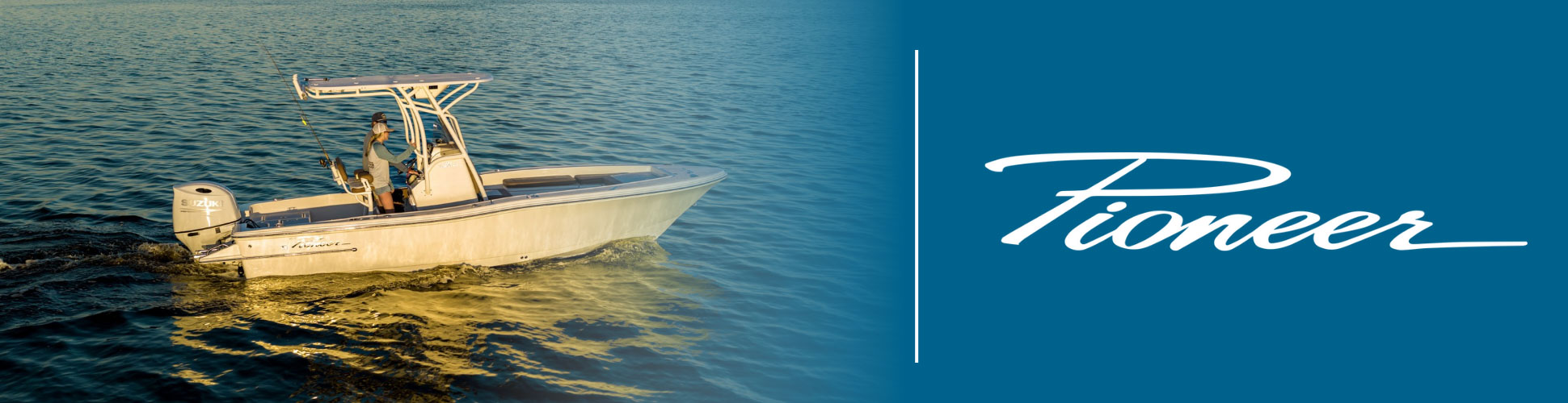 Pioneer Boats Brand Landing Page Banner Desktop