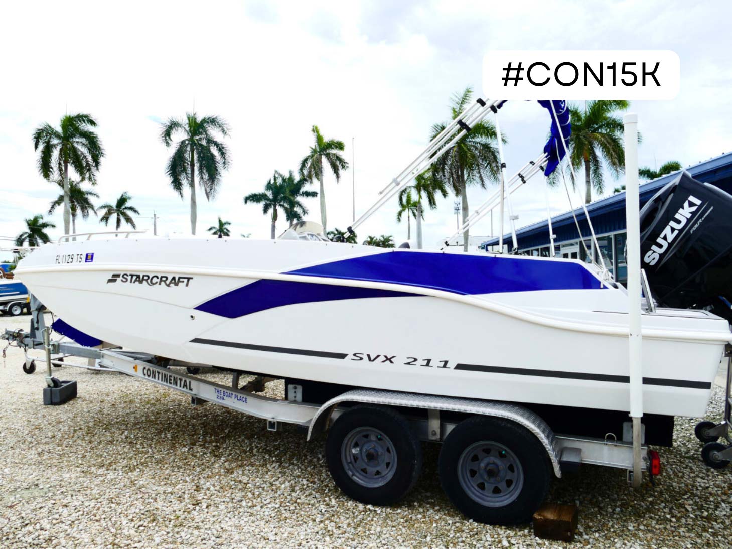 Used 2023 Starcraft SVX 211 OB Deck Boat CON15K Default Photo
